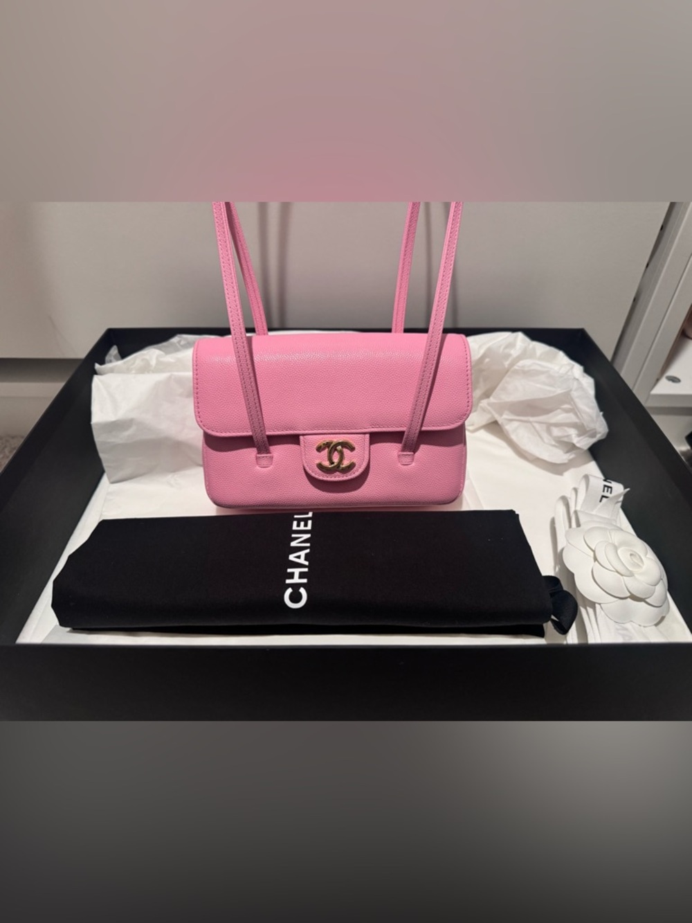 NWT Chanel SS26 preppy coco pink SLG - Picture 7 of 7